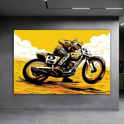 racing motorbike canvas print, motorbike wall art motorbike wall decor, motorbike canvas set, moto photo, bike canvas pr