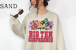 Big Ten Conference Vintage Sweatshirt - Big 10 Conference Vintage Sweatshirt - Retro Football Pullover - College footbal