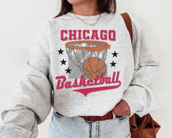 Chicago Bull, Vintage Chicago Bull Sweatshirt T-Shirt, Chicago Basketball Shirt, Bulls Shirt, Basketball Fan Shirt, Retr