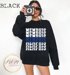 Vintage Memphis Sweatshirt, Memphis Fan Crewneck Sweatshirt, Distressed Memphis Sweatshirt, Memphis Gift, College Studen