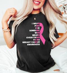 Breast Cancer Awareness Shirt, Cancer Support Shirt, Cancer Warrior T Shirt, October Cancer Shirt, Cancer Awareness Shir