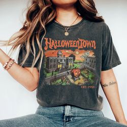 Comfort Colors Halloween Town and Chill Shirt, Halloween Party Shirt, Halloween Sweatshirt, Halloween Town Fall , Hallow