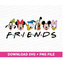 Mouse and Friends Svg, Family Trip Svg, Magical Kingdom, Mouse Best Friends Svg, Vacay Mode, Family Vacation Svg, Png Sv