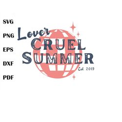 Vintage Lover Cruel Summer Eras Tour Taylor Swift Merch SVG , Taylor Swift Svg, The Eras Tour 2023 Svg,  Eras Tour Svg,