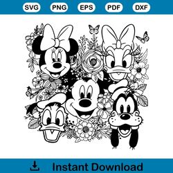 Vintage Disney Epcot Flower Garden Festival SVG Digital File