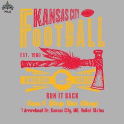 Kansas City Football Est 1960  Tomahawk