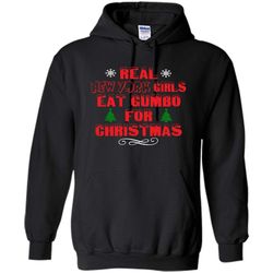Real New York Girls Eat Gumbo For Christmas &8211 Gildan Heavy Blend Hoodie