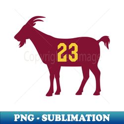 Goat Sports Jersey - #23 LeBron James - White Sublimation PNG File