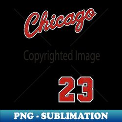 Chicago Basketball Retro - Vintage-Inspired PNG Sublimation Download