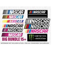 Nascar SVG, Bundle 15, Nascar Stickers, Nascar Svg Png, instant Download, Nascar logo