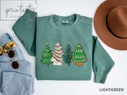 Christmas Tree Cakes SweatShirt Png, Christmas SweatShirt Png, comfort Color, iprintasty Christmas, Winter SweatShirt Pn