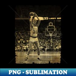 Larry Bird Vintage Basketball Design - 70s Throwback - Sublime Sublimation Download