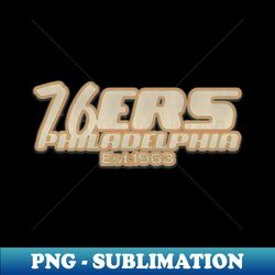 Philadelphia 76ers Retro Logo - Vintage PNG Digital Download - Bring the Old School Vibes
