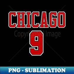 Chicago Basketball - no9 - Vibrant Sublimation Artwork