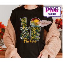 Peace Love Football PNG, Football Mascot Png, Football Shirt, PNG Sublimation, Game Day PNG, T-shirt Designs