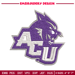 Abilene Christian Wildcats embroidery design, Abilene Christian Wildcats embroidery, Sport embroidery, NCAA embroidery.