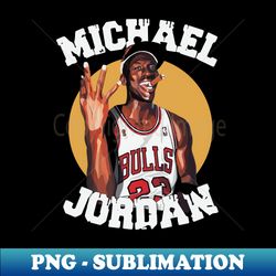 Michael Jordan Aesthetic Tribute - PNG Transparent Digital Download File for Sublimation - Elevate Your Designs with MJs Timeless Excellence