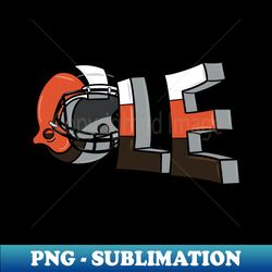 Cleveland Football 3D - High-Quality Sublimation PNG Digital Download
