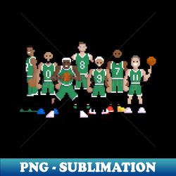 8bit Boston Basketball Squad - Retro Gaming Style - Instantly Elevate Your Apparel