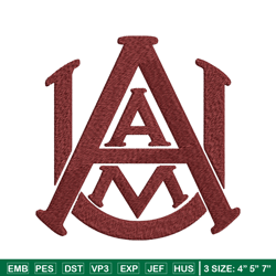 Alabama A&M Bulldogs embroidery design, Alabama A&M Bulldogs embroidery, logo Sport embroidery, NCAA embroidery.
