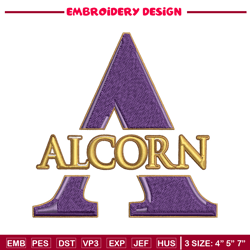 Alcorn State Braves Mountaineers embroidery design, Alcorn State Braves embroidery, Sport embroidery, NCAA embroidery.