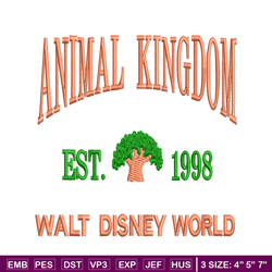 Animal Kingdom embroidery design, Animal Kingdom embroidery, logo design, embroidery file, logo shirt, Digital download.