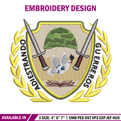 Adiestrando guerreros logo embroidery design, logo embroidery, logo design, Embroidery shirt, Instant download