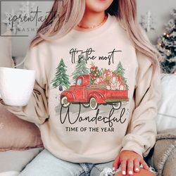 its The Most Wonderful Time of Year SweaT-Shirt Png, Christmas SweaT-Shirt Png, Christmas gifts, Christmas Family SweaT-