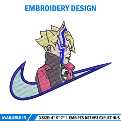 Boruto swoosh embroidery design, Naruto embroidery, Anime design, Embroidery shirt, Embroidery file,Digital download