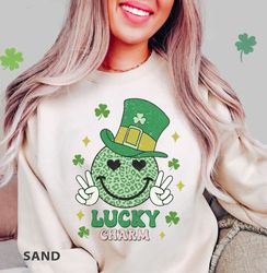 Lucky Charm SweaT-Shirt Png, St Patrick  Day SweaT-Shirt Pngfor Women, Girls St Patricks Day SweaT-Shirt Png, Patrick s
