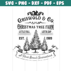 Vintage Criswold And Co Christmas Tree Farm Svg Files