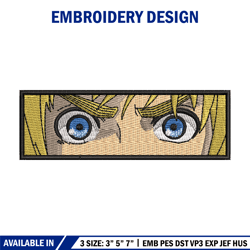 Armin eyes embroidery design, Aot embroidery, Anime design, Embroidery shirt, Embroidery file, Digital download
