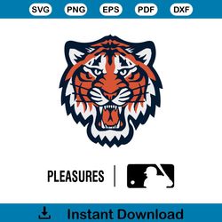 Detroit Tigers Pleasures Mascot 2023 SVG Digital Cricut File