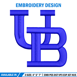 Buffalo Bulls embroidery design, Buffalo Bulls embroidery, logo Sport, Sport embroidery, NCAA embroidery.