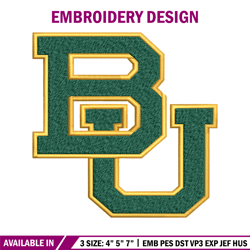 Baylor Bears embroidery design, Baylor Bears embroidery, logo Sport, Sport embroidery, NCAA embroidery.