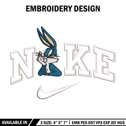 Bunny nike embroidery design, Cartoon embroidery, Embroidery file, Embroidery shirt, Emb design, Digital download