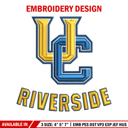 California Riverside Highlanders embroidery design, logo embroidery, logo Sport, Sport embroidery, NCAA embroidery.