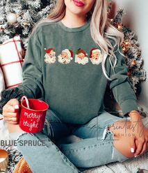 T-Shirt Png  Santa Claus sweatee, vintage Santa SweaT-Shirt Png, funny Christmas T-Shirt Png, Christmas Gifts for her,