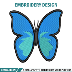 Blue Butterfly embroidery design, Blue Butterfly embroidery, logo design, embroidery file, logo shirt, Digital download.