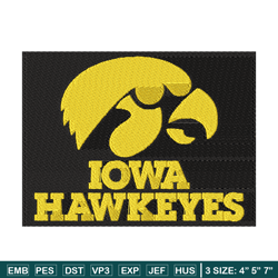 Iowa Hawkeyes embroidery, Iowa Hawkeyes embroidery, Football embroidery, Sport embroidery, NCAA embroidery. (21)