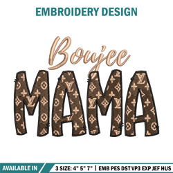 Boiyee mama embroidery design, Logo embroidery, Embroidery file, Embroidery shirt, Emb design,Digital download