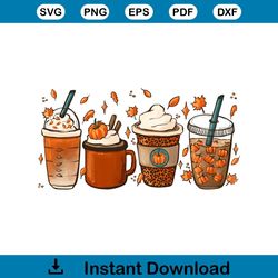Coffee Fall Its Fall Yall Halloween PNG Sublimation Download