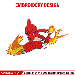 Charmeleon Nike embroidery design, Pokemon embroidery, embroidery file, anime design, anime shirt, Digital download