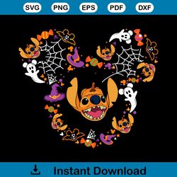Disney Stitch Halloween SVG Trick or Treat SVG Cutting File