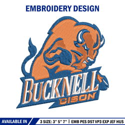 Bucknell Bison embroidery design, Bucknell Bison embroidery, logo Sport, Sport embroidery, NCAA embroidery.