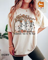 its the most wondrful time, Halloween Shirt Png, Witch T-Shirt Png, Gift For Halloween,   halloween, Skeleton Fall Hallo