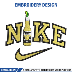 Corona x nike embroidery design, Nike embroidery, Embroidery file, Embroidery shirt, Emb design, Digital download