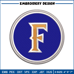 Cal State Fullerton Titans embroidery design, Cal State Fullerton Titans embroidery, Sport embroidery, NCAA embroidery.