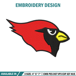 Cardinals logo embroidery design, Cardinals embroidery, Embroidery file, Embroidery shirt, Emb design, Digital download