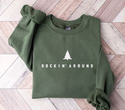 Rockin Around the Christmas Tree  SweaT-Shirt Png, Holiday SweaT-Shirt Png, Christmas Party SweaT-Shirt Png, Christmas T